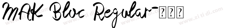 MAK Bloc Regular字体转换
